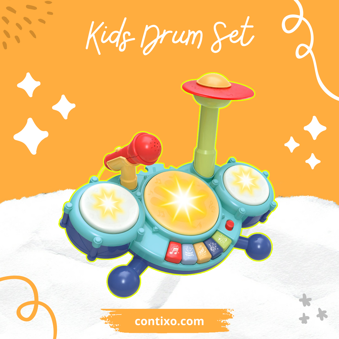 Unleash Your Child's Inner Musician with Our Musical Drum Toy Set