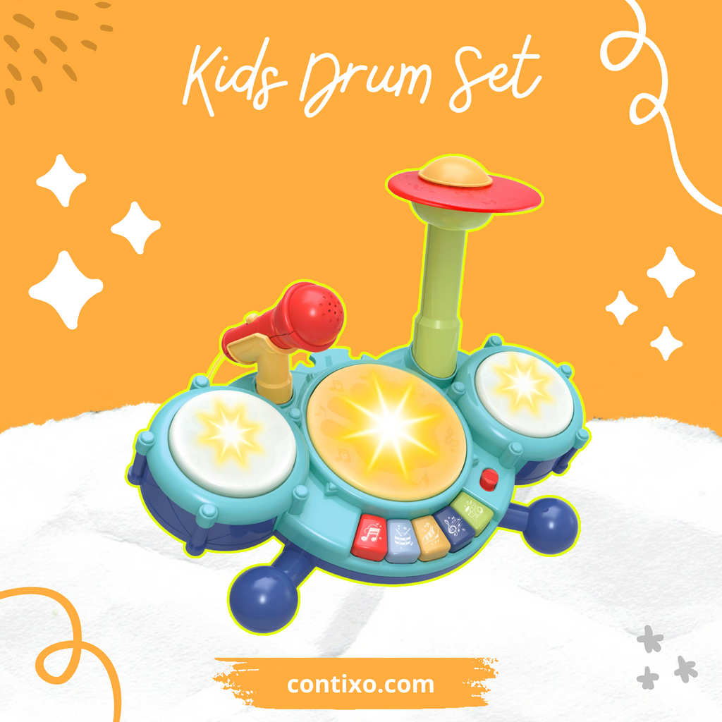 Unleash Your Child's Inner Musician with Our Musical Drum Toy Set – Contixo