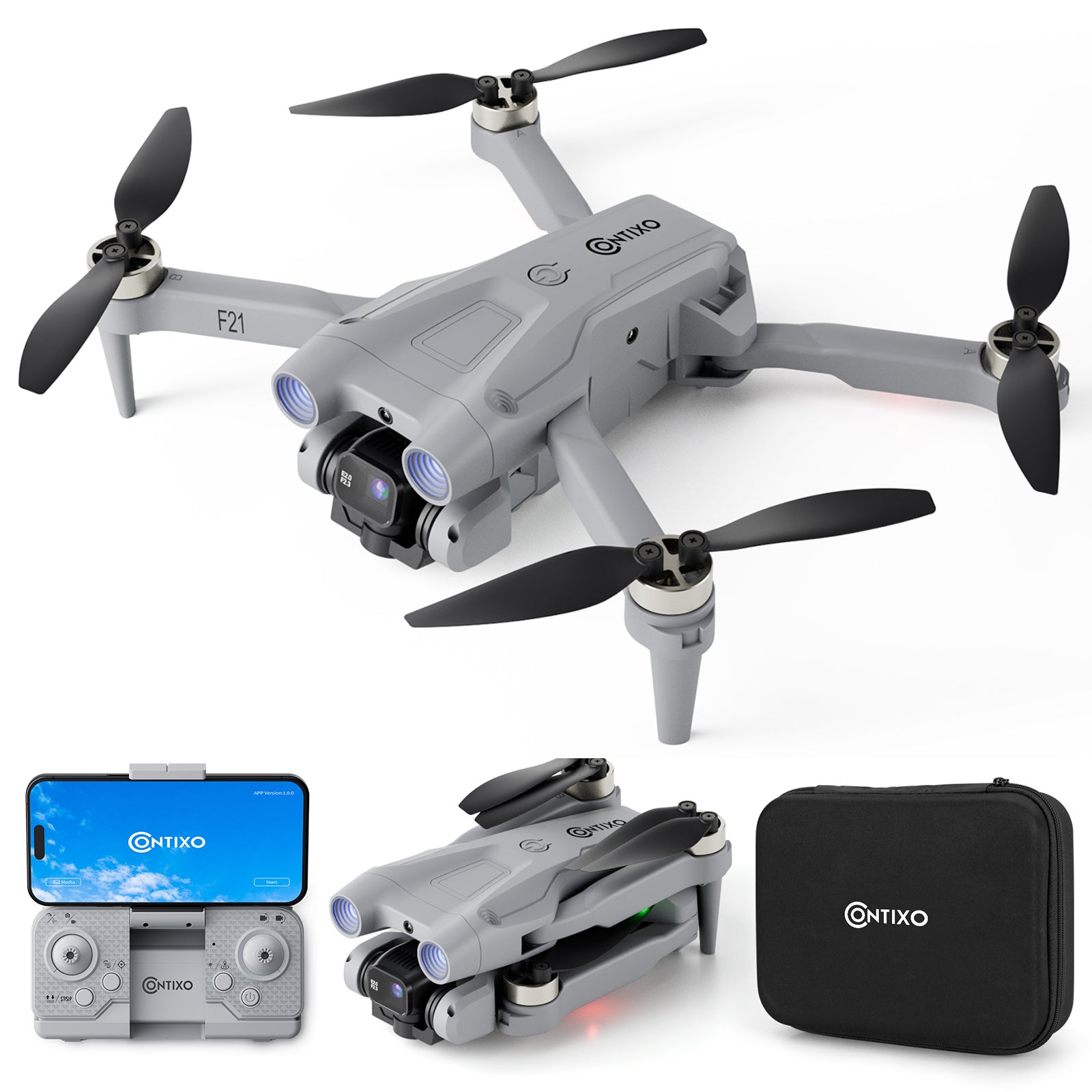Contixo F21 Elite Sky Remote Control Beginner Drone with 1080P HD Camera