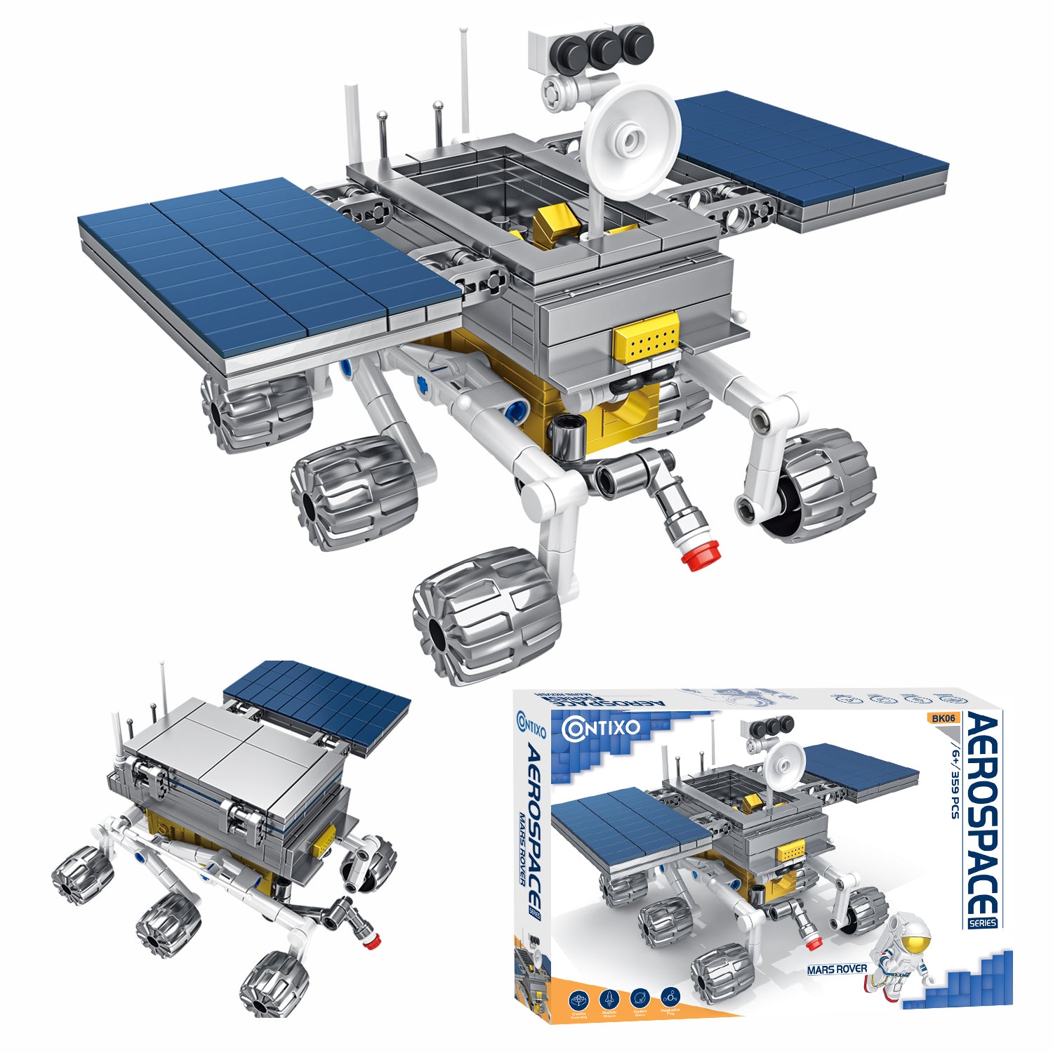 Contixo BK06 Aerospace Series Mars Rover Building Block Set - 359 PCS
