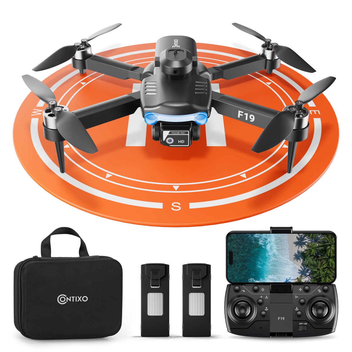 Contixo F19 Midnight Shadow Beginner Stunt Drone with Photo & Video HD
