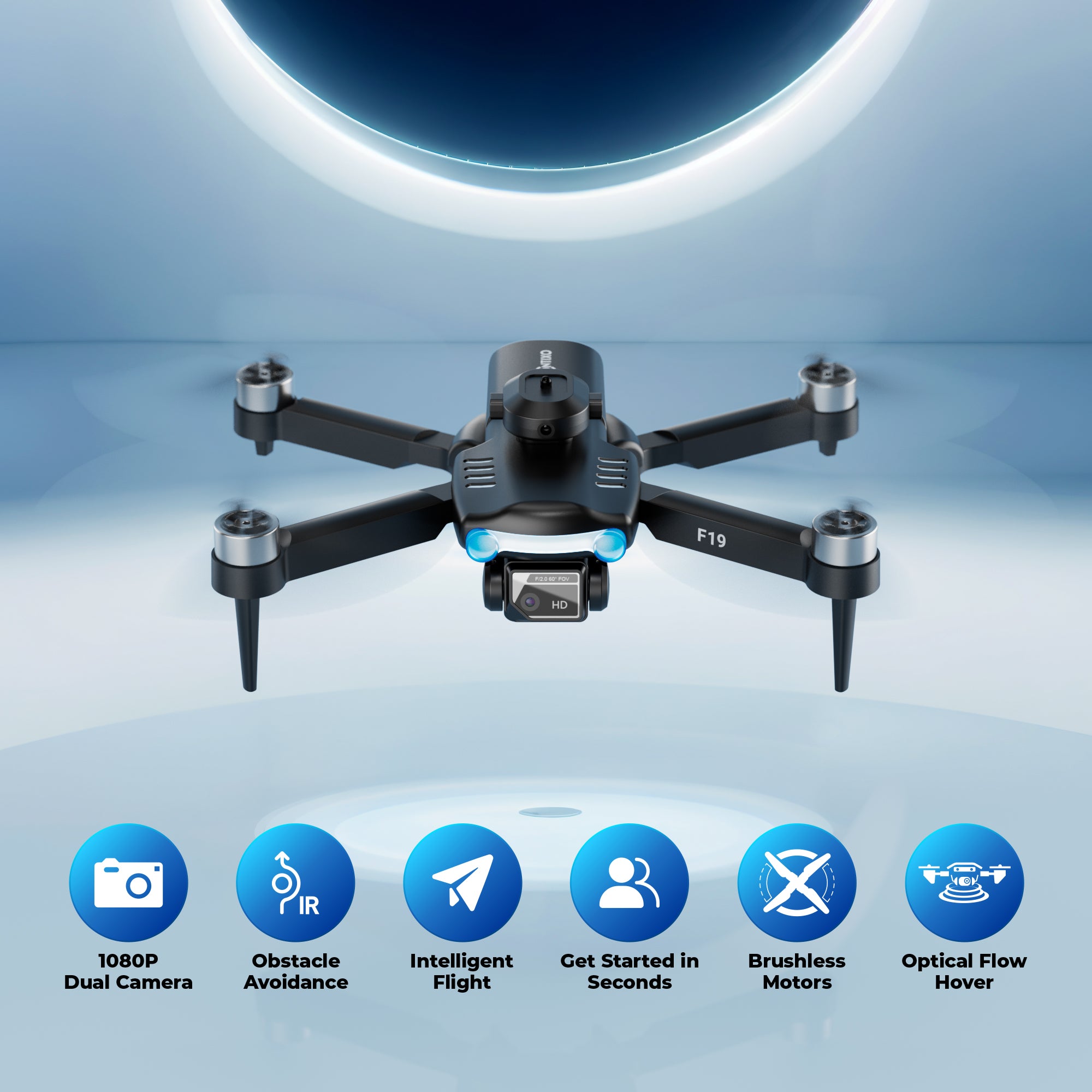 Contixo F19 Midnight Shadow Beginner Stunt Drone with Photo & Video HD Camera