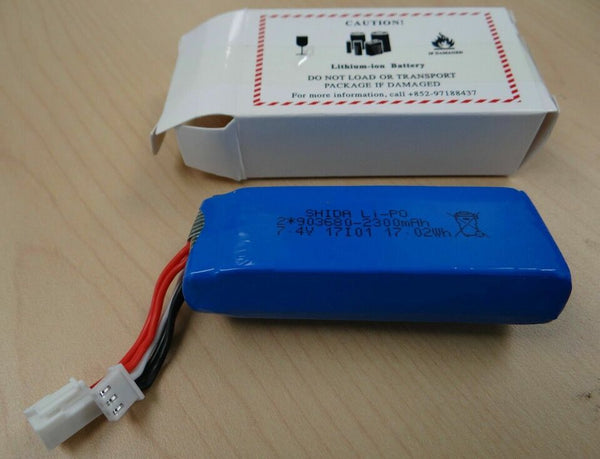 Contixo F6 Drone Spare Extra Replacement 2300mAh Lipo Battery 2 Pack