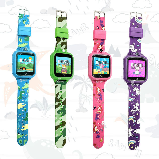 Contixo Smart Watch for Kids with Educational Games, HD Touch Screen,