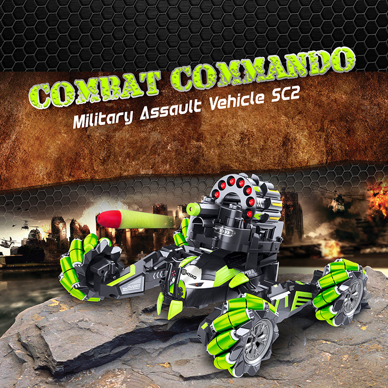 Contixo SC2 Remote Control RC Military Assault Vehicle