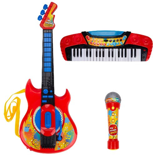 Contixo Toy Guitar Piano & Microphone Set for Kids