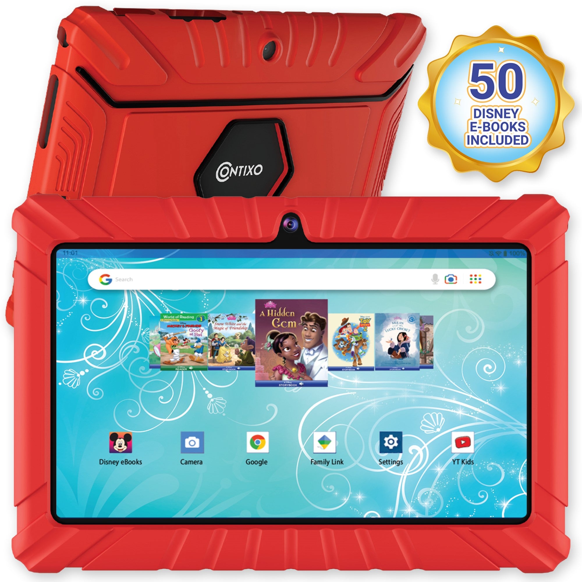Contixo V8-2 Kids 7” Tablet - 50 Disney eBooks Included