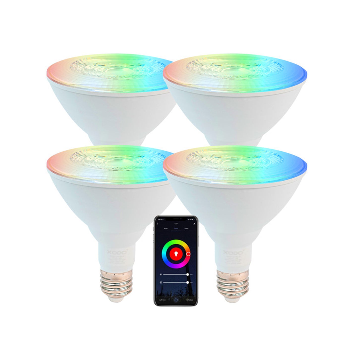 XODO LB2 Smart Light Bulbs - Color Changing LED Wi-Fi Bulbs