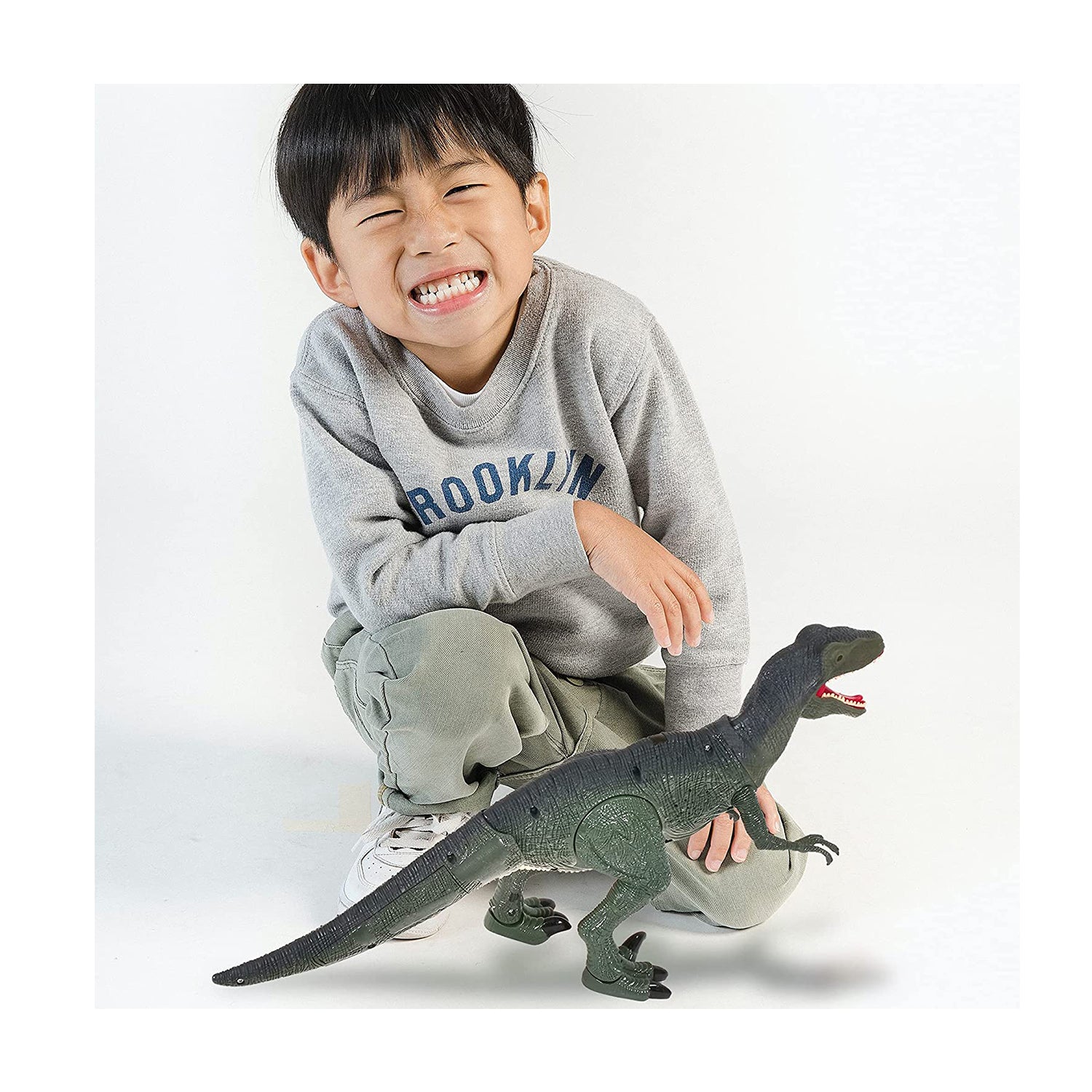 Contixo DR1 Remote Control Walking Velociraptor Dinosaur Toy