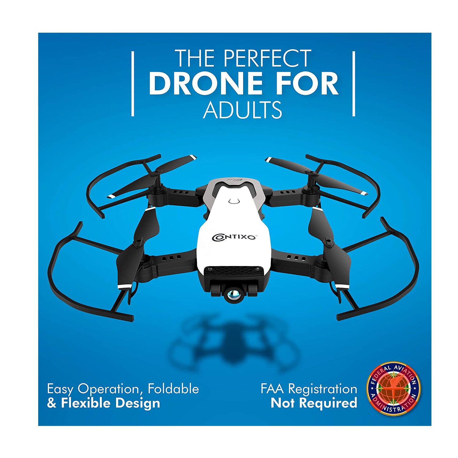 Contixo Arctic F16 Beginner FPV Stunt Drone with 2 Batteries