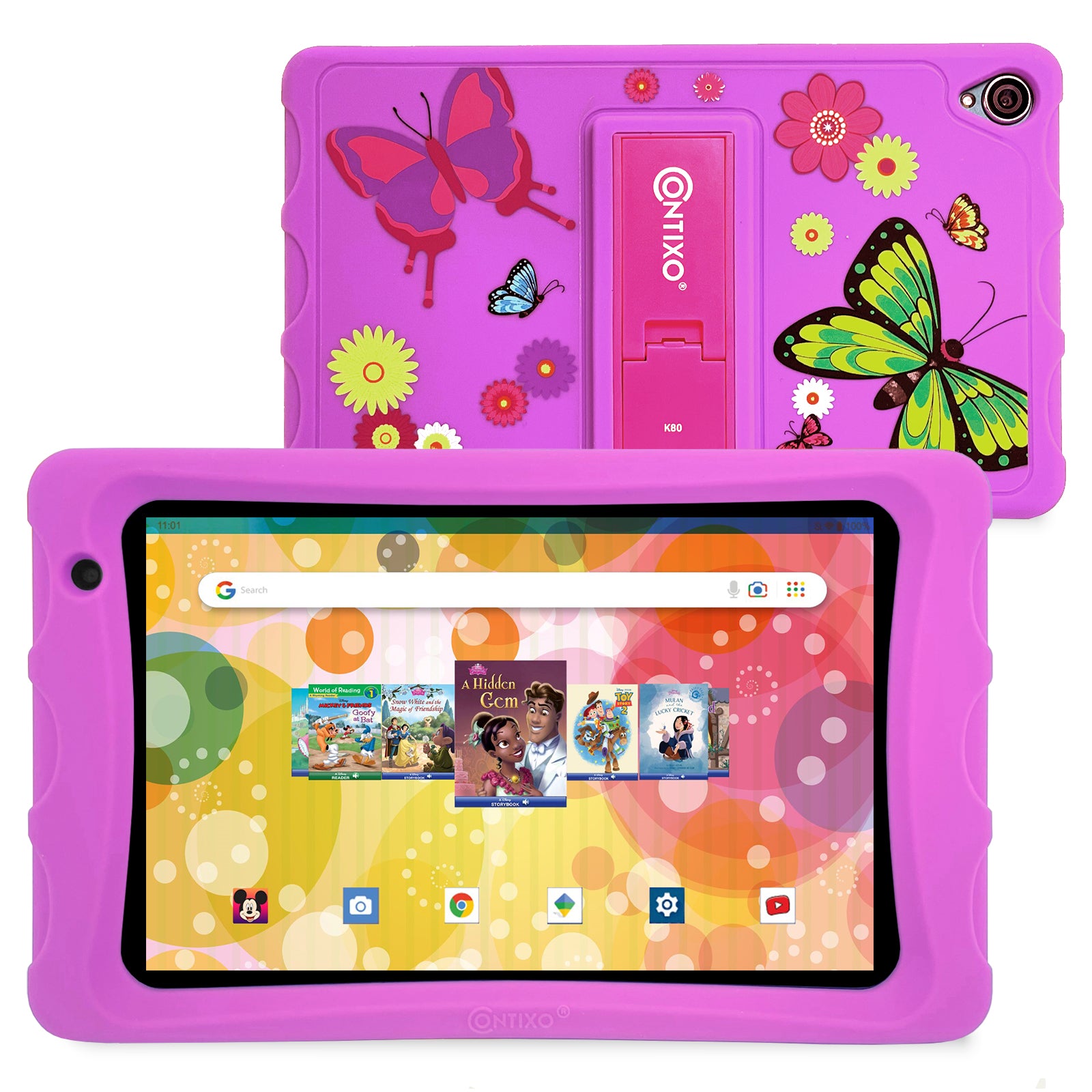 Contixo K81 8-Inch Kids Tablet Featuring 80 Disney eBooks - 4GB + 64GB