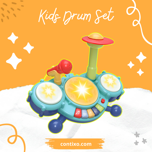 Unleash Your Child's Inner Musician with Our Musical Drum Toy Set