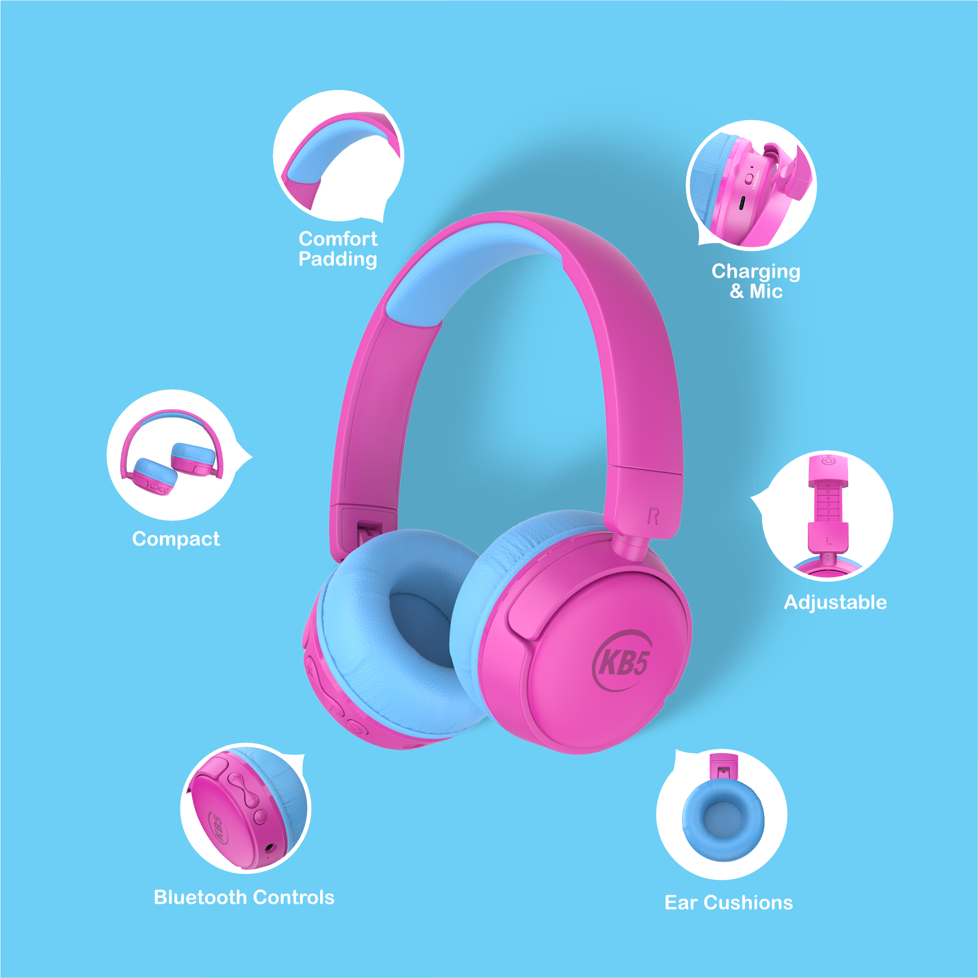 Contixo KB5 Kids Headphones: Safe, Sound, and Stylish Listening for Young Ears