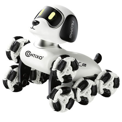 Contixo RC6 NeoPaw 8-Wheel RC Robot Dog with 360° Drifting & LED Lights
