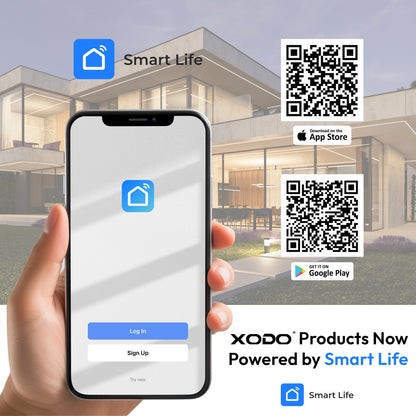 Xodo E9 Wi-Fi Wireless Smart Floodlight Security Camera with Motion Sensor Alarm