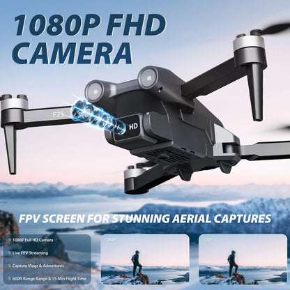Contixo F25 Mini Drone - 1080p FHD Camera, GPS, 4.3- FPV Screen, Smart Flight Modes, Brushless Motors, Auto Return, FAA-Exempt