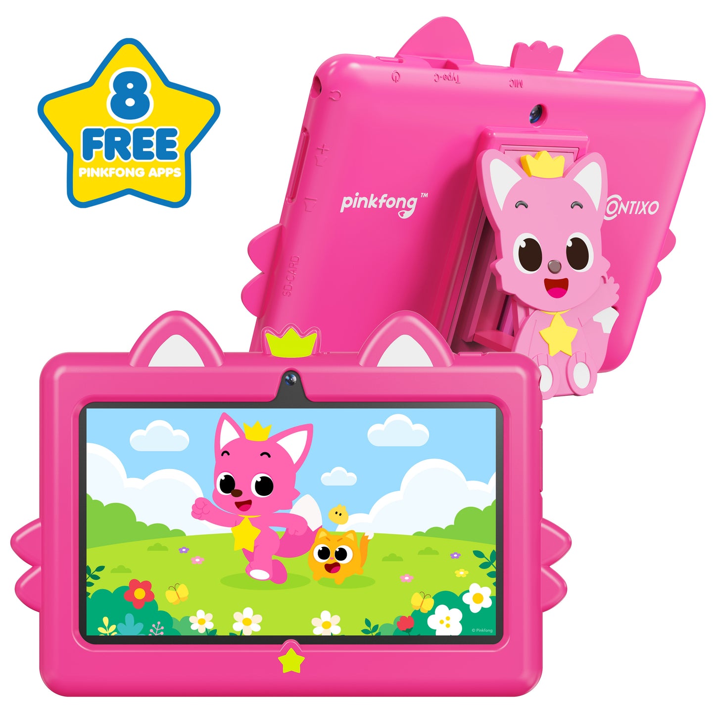 Pinkfong Baby Shark A8 7” Kids Tablet by Contixo | Android 16, 32GB