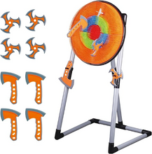 Contixo Kids Foam Axe Throwing Set with 4 Axes, 3 Darts, Bristle Target