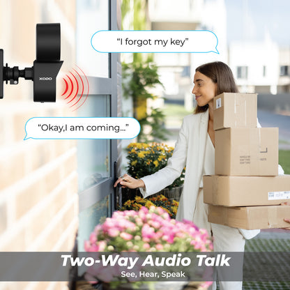 Xodo E9 Wi-Fi Wireless Smart Floodlight Security Camera with Motion Sensor Alarm