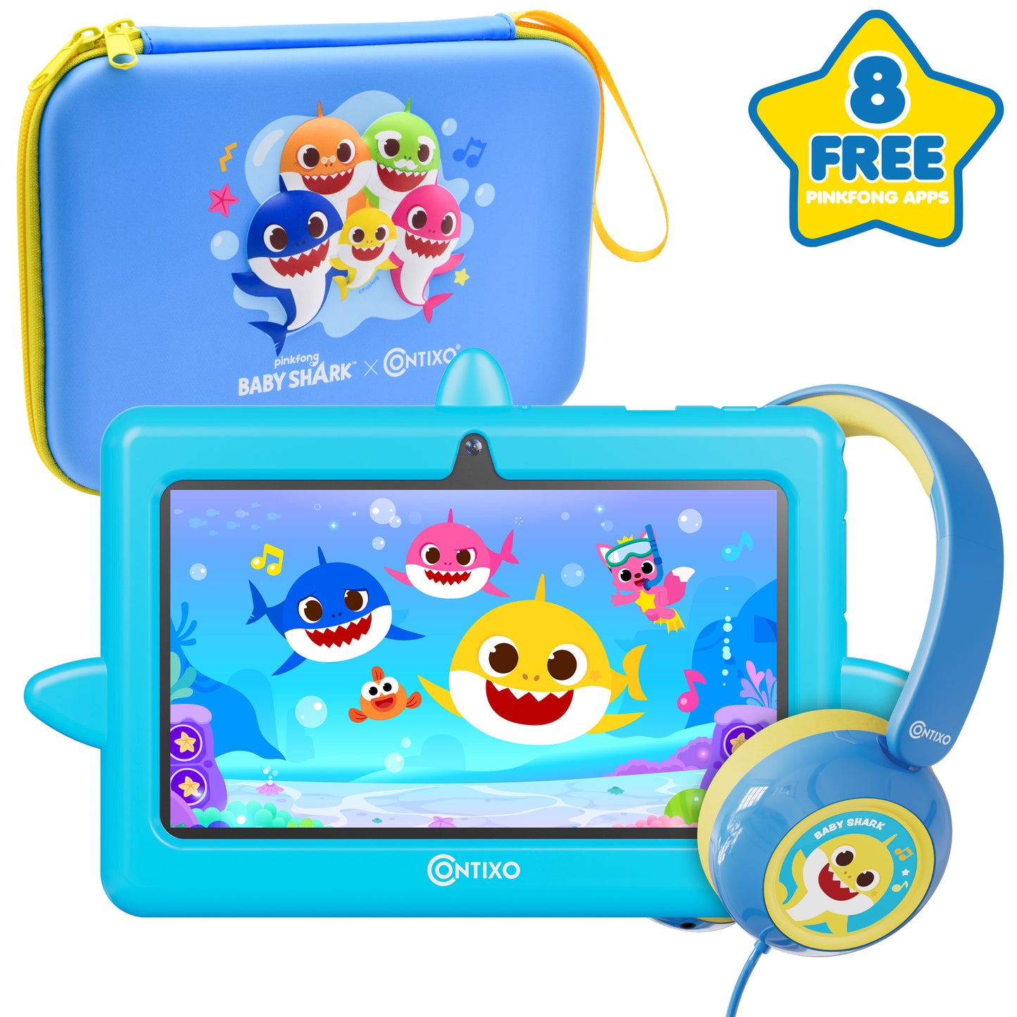Pinkfong Baby Shark Kids Tablet Bundle