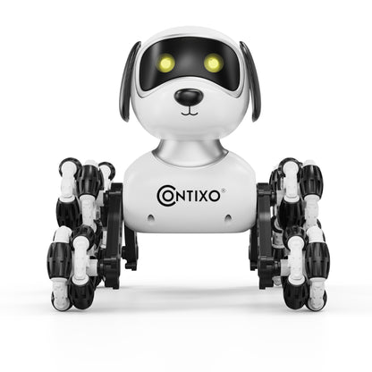 Contixo RC6 NeoPaw 8-Wheel RC Robot Dog with 360° Drifting & LED Lights