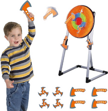 Contixo Kids Foam Axe Throwing Set with 4 Axes, 3 Darts, Bristle Target