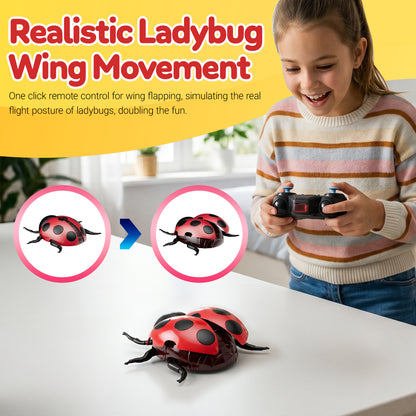 Contixo RC7 Kids RC Stunt Ladybug – Remote Control Bug Toy with LED Lights, 360° Rotation, Sprays, Indoor & Outdoor Fun for Kids
