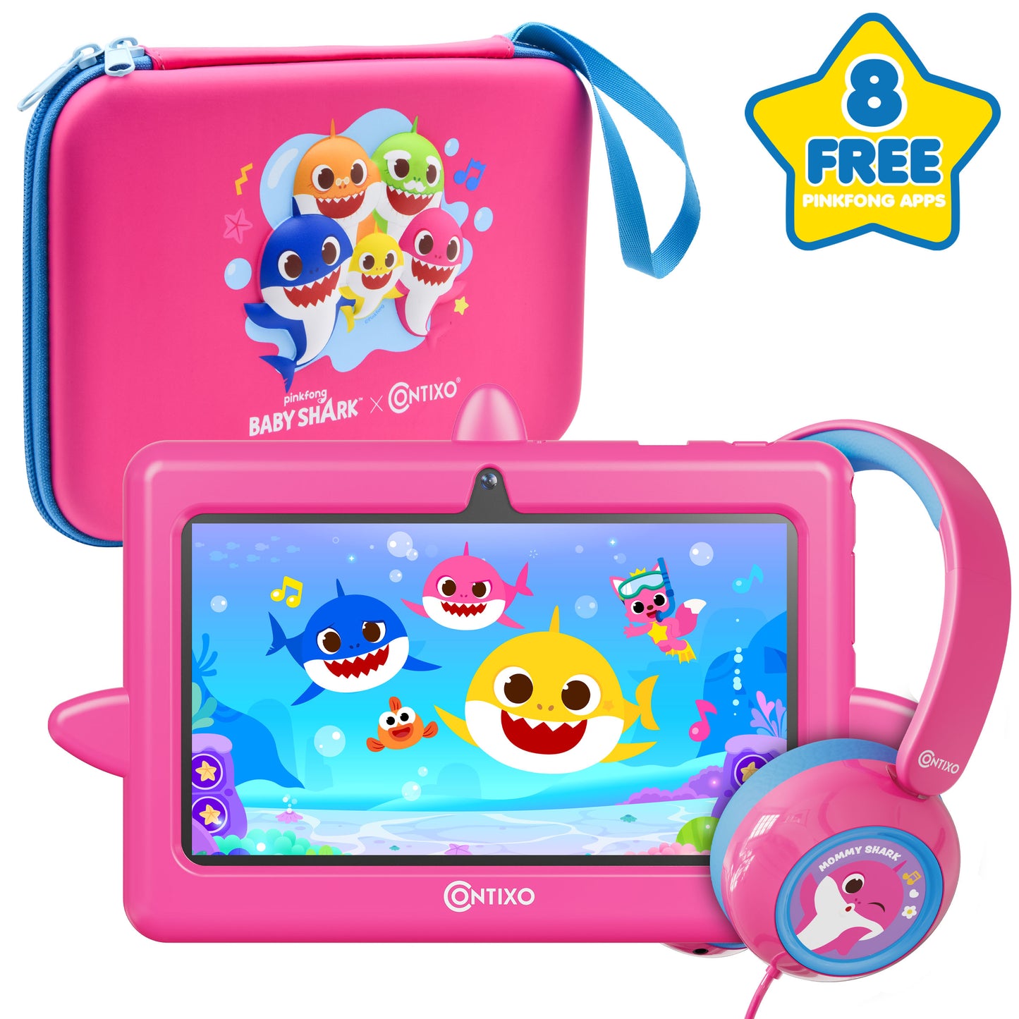 Pinkfong Baby Shark Kids Tablet Bundle