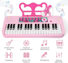 Contixo Kids Keyboard Piano - 37 Keys, 2 Speakers, Microphone Included