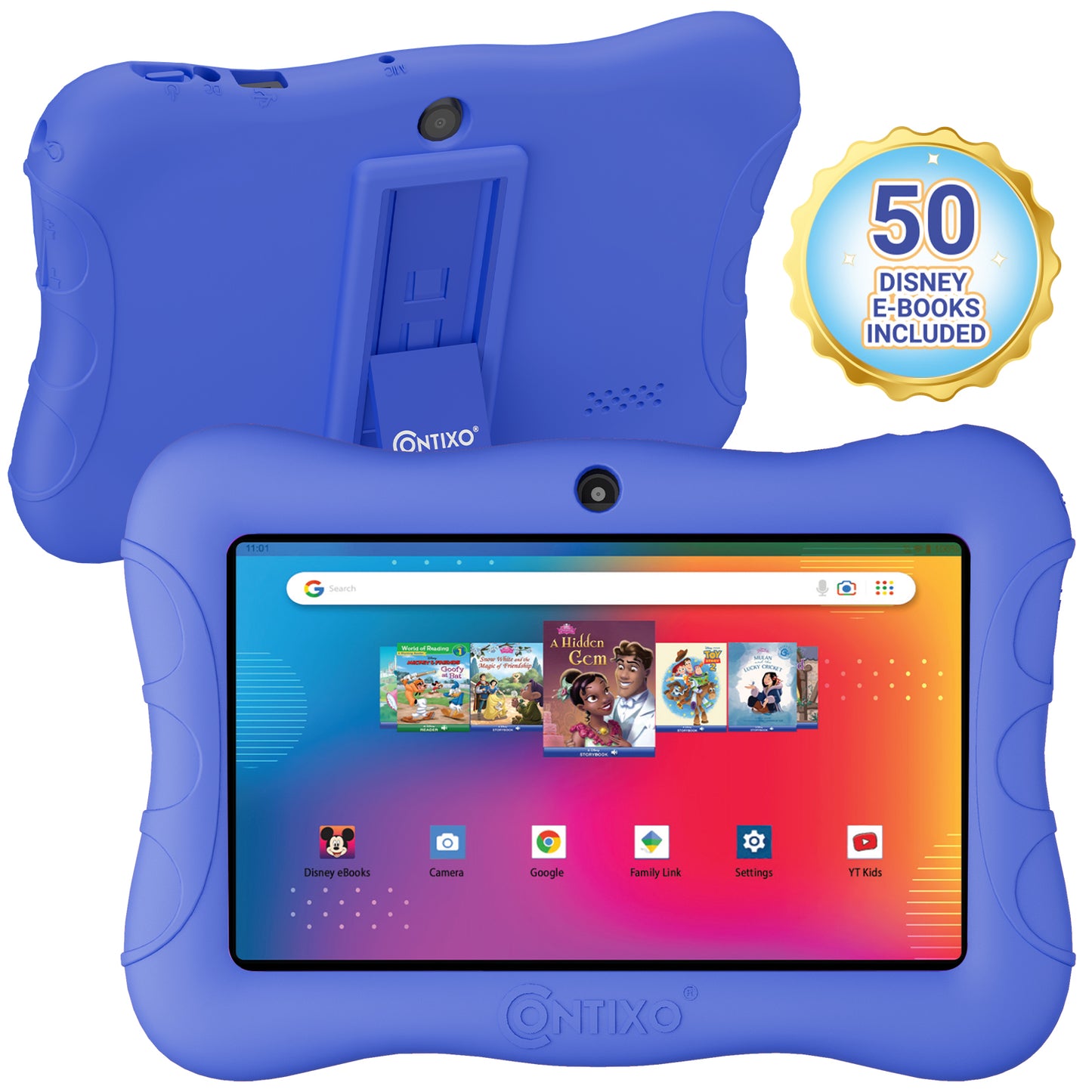 Contixo V9 Kids HD 7" Tablet - 50 Disney eBooks & Kickstand Included