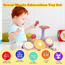 Contixo Musical Drum Toy Set for Babies, Learn Toy Age 2-8 Years