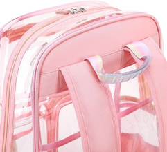 Contixo Clear Backpack - Trendy PVC Transparent Bookbag for Girls