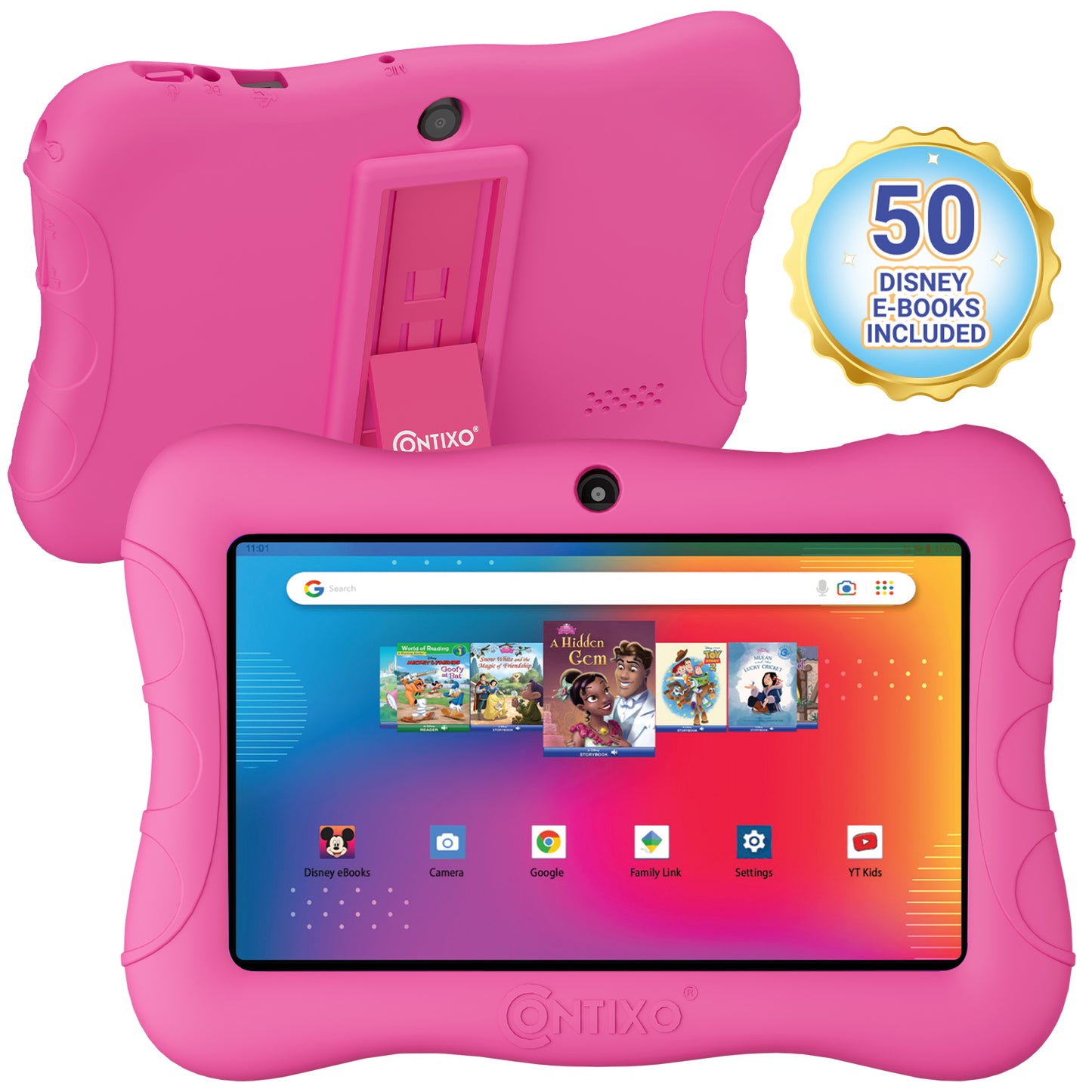 Contixo V9 Kids HD 7" Tablet - 50 Disney eBooks & Kickstand Included