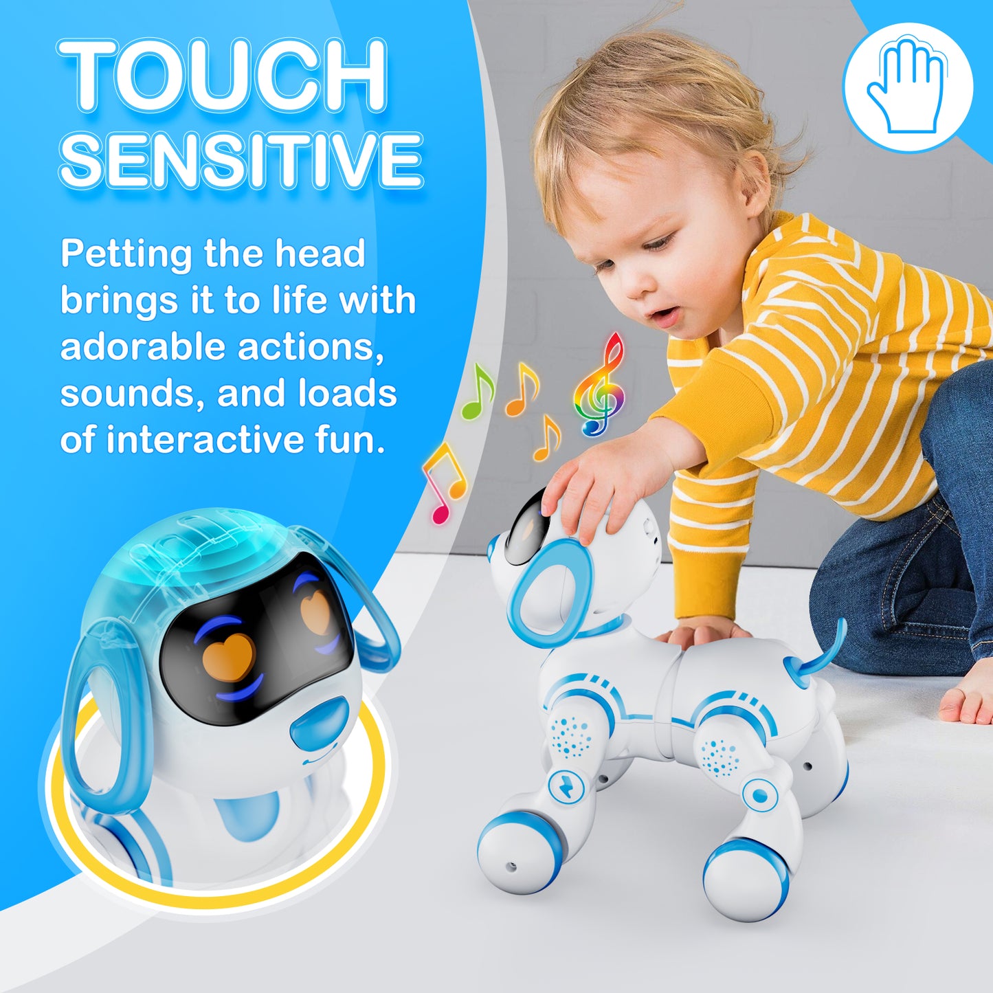 Contixo R3 Interactive Smart Robot Pet Dog Toy with Remote Control