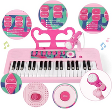 Contixo Kids Keyboard Piano - 37 Keys, 2 Speakers, Microphone Included