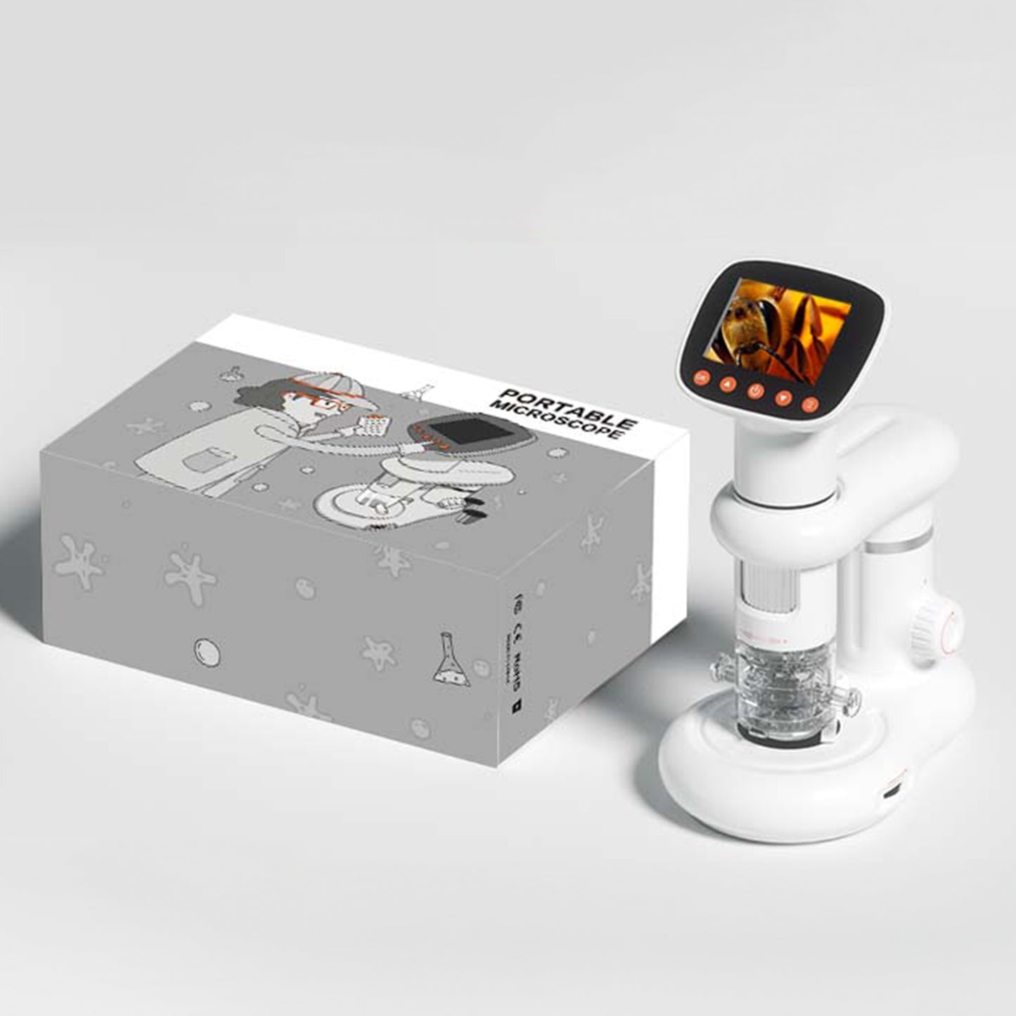 Contixo Kids Digital Microscope - 2" IPS Screen, 2MP Pictures & 1080P Videos