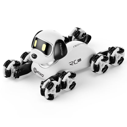 Contixo RC6 NeoPaw 8-Wheel RC Robot Dog with 360° Drifting & LED Lights