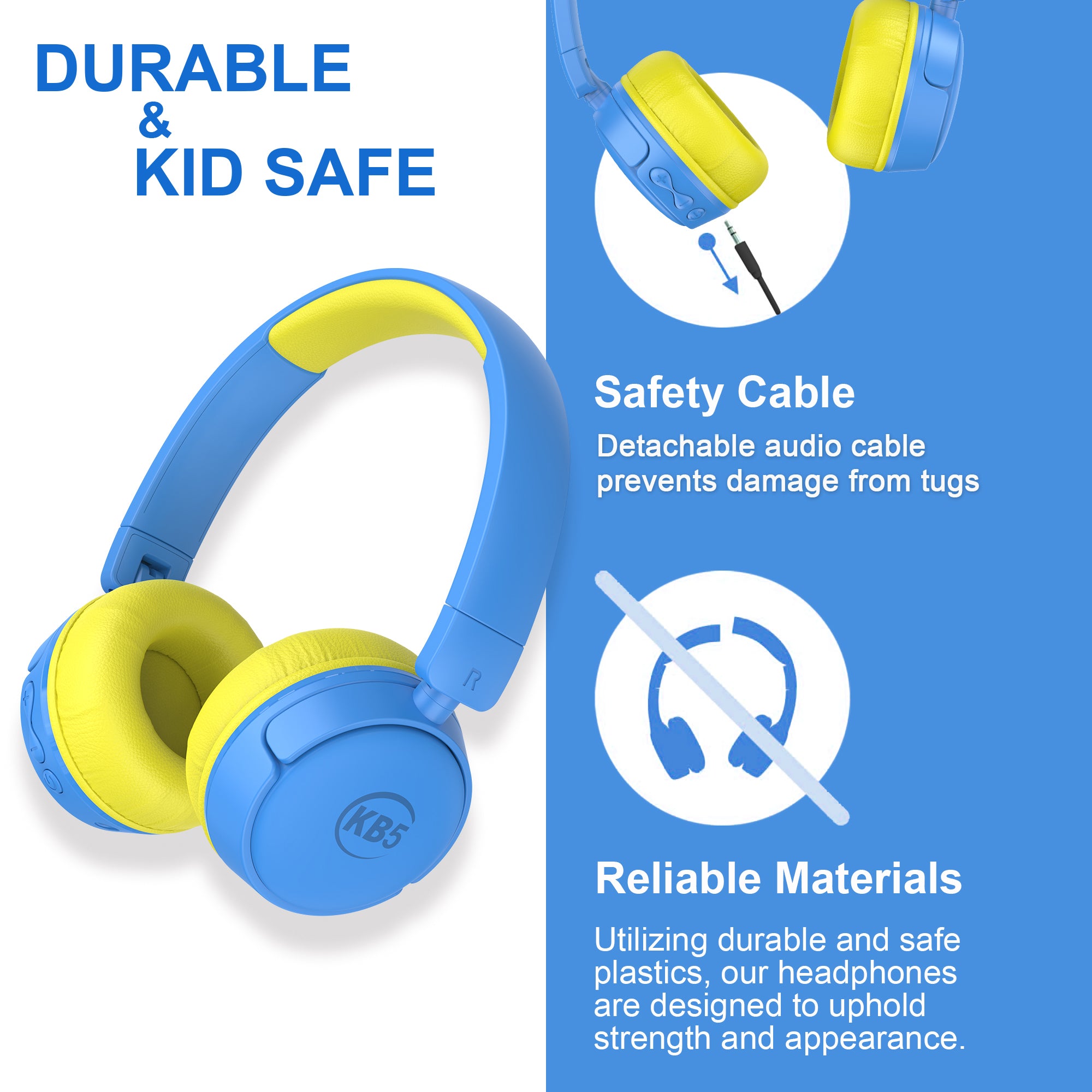 Contixo KB5 Kids Wireless Bluetooth Headphones