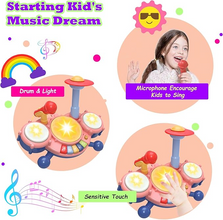 Contixo Musical Drum Toy Set for Babies, Learn Toy Age 2-8 Years