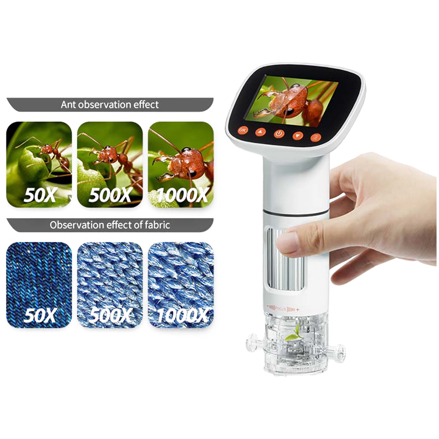 Contixo Kids Digital Microscope - 2" IPS Screen, 2MP Pictures & 1080P Videos