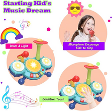 Contixo Musical Drum Toy Set for Babies, Learn Toy Age 2-8 Years