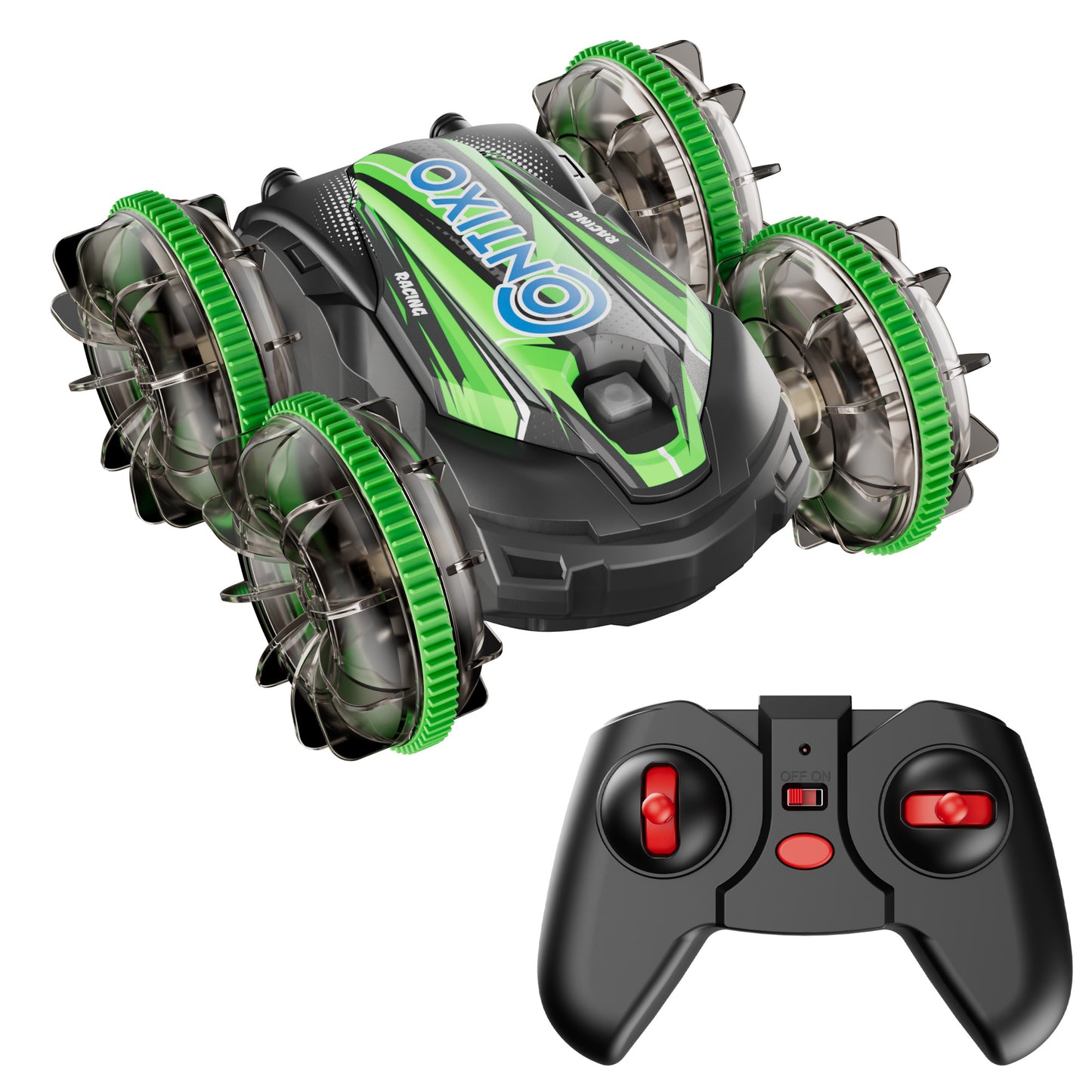 Contixo AV1 Amphibious RC Car | 4WD Remote Control Land & Water Stunt Vehicle