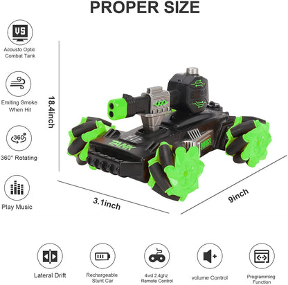 Contixo SC6 RC Laser Tag Battle Tank (2 RC Cars)