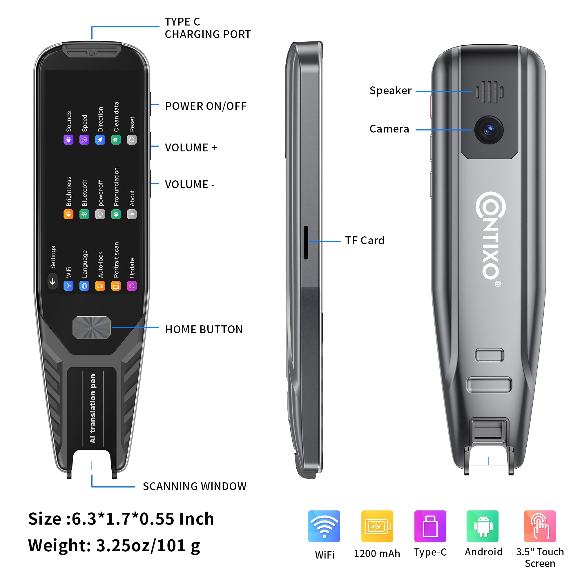 Contixo P1 Smart Scanning Translator Pen