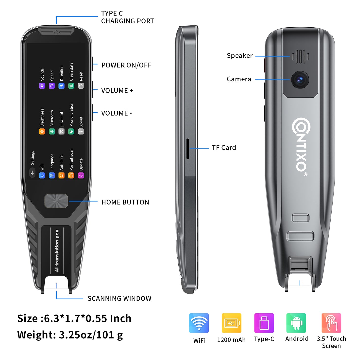Contixo P1 Smart Scanning Translator Pen