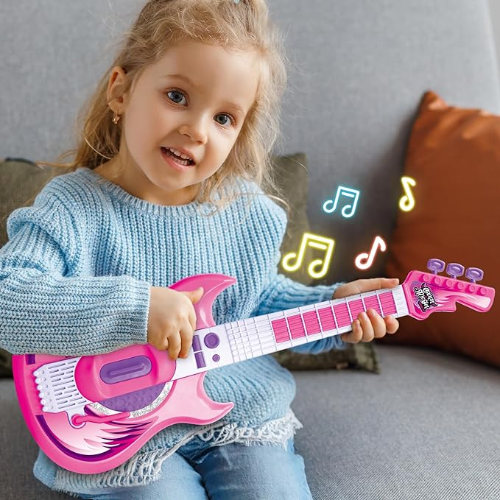 Contixo Kids Toy Guitar Set with MP3 Microphone - Musical Toy