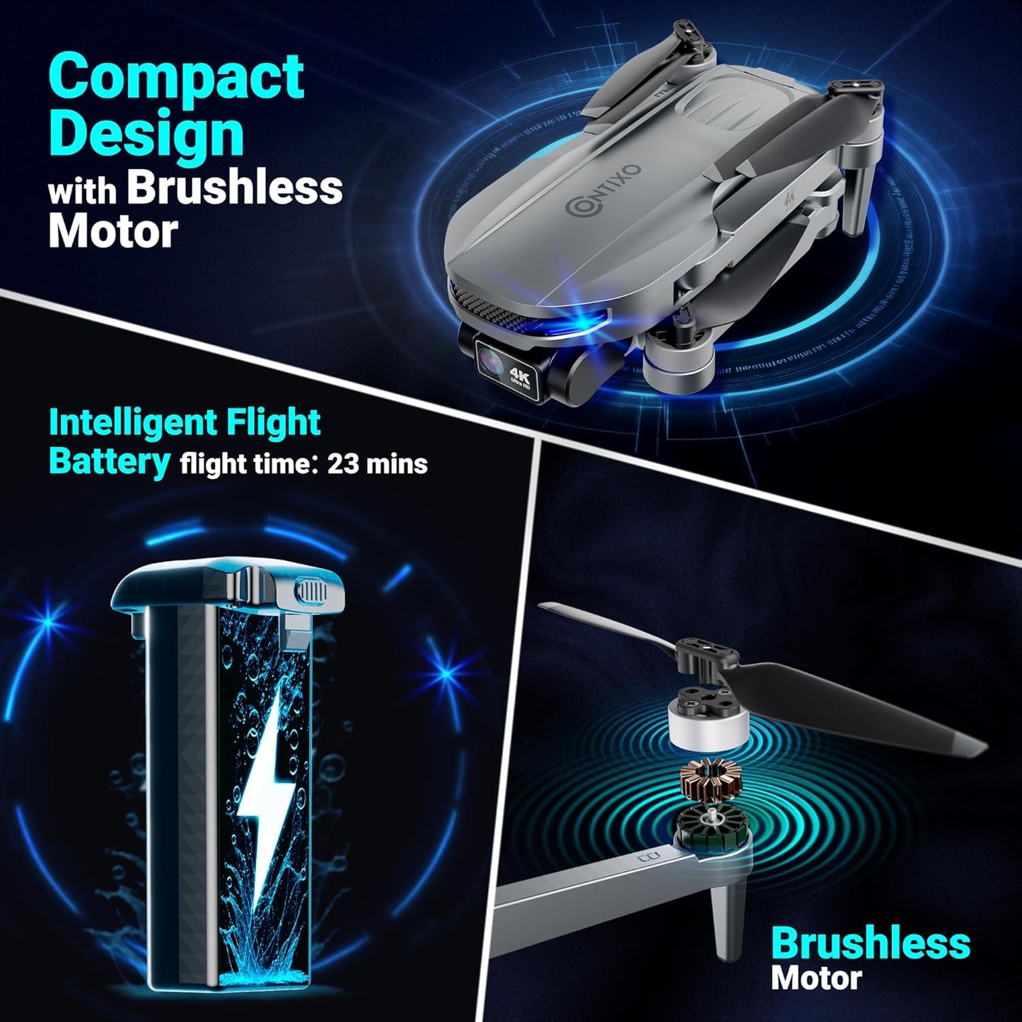 Contixo F28 Premium 2-Axis Gimbal Drone