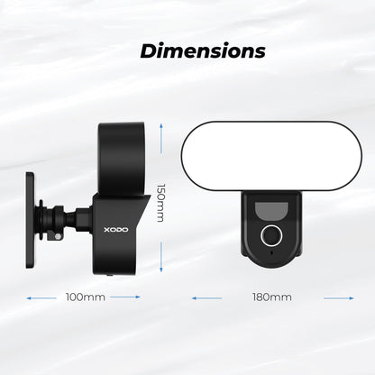 Xodo E9 Wi-Fi Wireless Smart Floodlight Security Camera with Motion Sensor Alarm