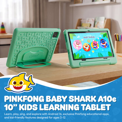 Pinkfong Baby Shark A10e 10” Kids Tablet by Contixo | Android 16, 32GB