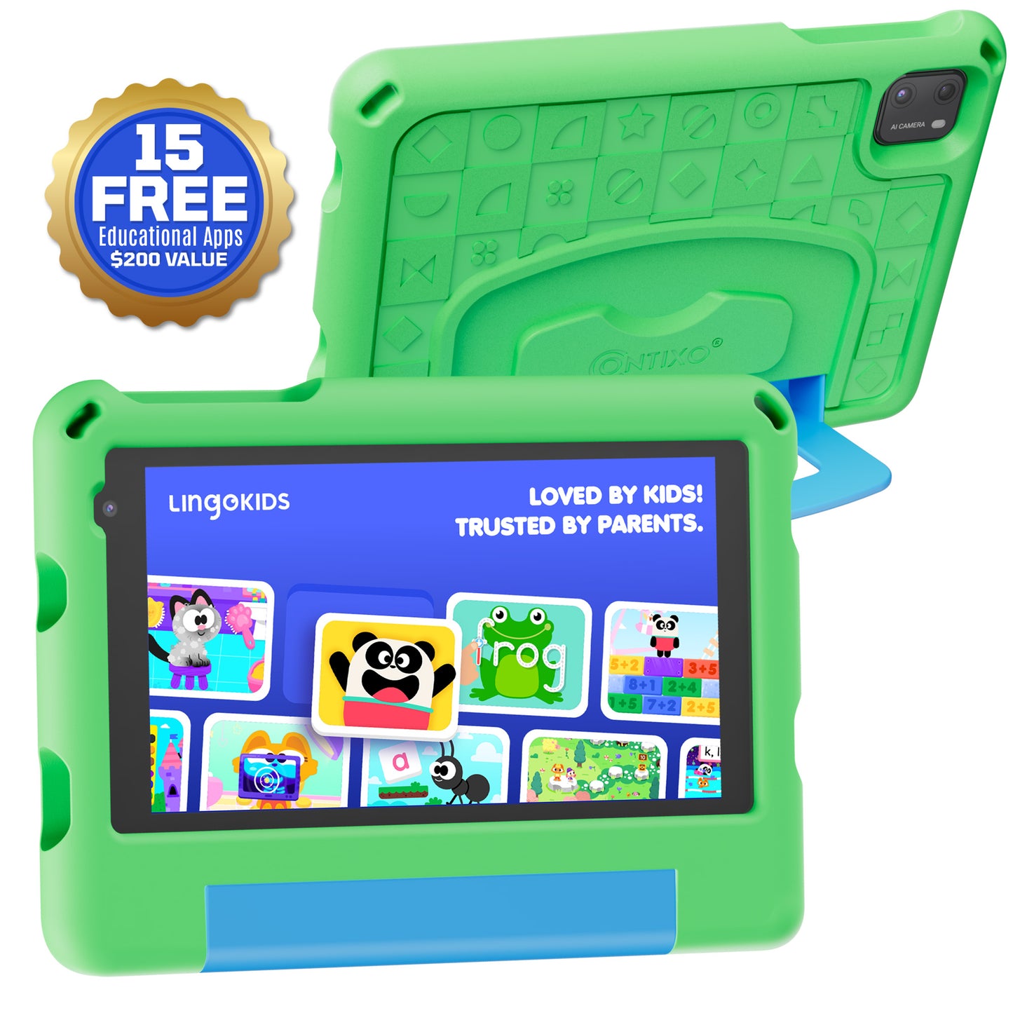 Contixo A7 | 7" Kids Tablet, 2026 Model, Epic! and Lingokids, 32GB